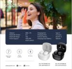 ⁦سماعة ايربودز صغيرة بلوتوث 5.3 بطارية 4 ساعات مستمرة صوت واضح وصافي تصميم مريح الضوابط التي تعمل باللمس⁩ - الصورة ⁦2⁩