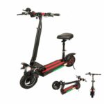 ⁦سكوتر كهربائي قابل للطي بقوة 48v 800w كفرات صحراوية يعمل بمحرك بقوة عالية جدا سرعة 30k/m مع ريموتان تشغيل بعد، يقطع مسافة 35⁩ - الصورة ⁦4⁩