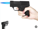 قداحة على شكل مسدس بتصميم مشابه للحقيقه ولاعة نار ولاعه