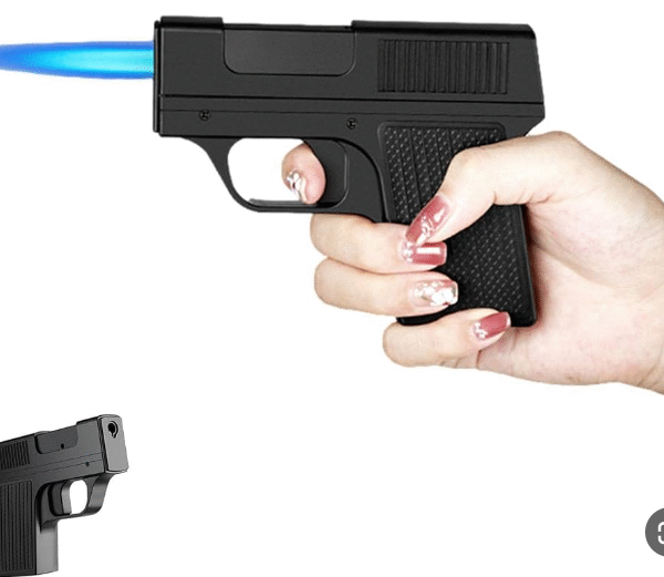 قداحة على شكل مسدس بتصميم مشابه للحقيقه ولاعة نار ولاعه