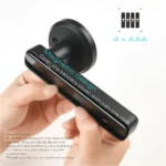 ⁦قفل مقبط باب ذكي قفل ذكي رقمي بصمة الإصبع ومقبض دائري للأبواب من الداخل (بصمة الإصبع أو المفتاح)⁩ - الصورة ⁦6⁩