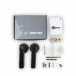 ⁦قفل مقبط باب ذكي قفل ذكي رقمي بصمة الإصبع ومقبض دائري للأبواب من الداخل (بصمة الإصبع أو المفتاح)⁩ - الصورة ⁦8⁩