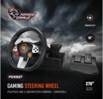 دريكسون مع جير جيمنج عجلة قيادة ألعاب بورودو لأجهزة PS4/PS3/X-One & 360/Switch/PC/Android