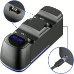 ⁦منصة شحن لاجهزة البلايستيشن4 دوك شحن وحدة التحكم، دوك شحن لوحدة التحكم Ps4 المتطورة برقاقة شحن سريعة 2 ساعات، مجهزة بمؤشر ضوئ⁩ - الصورة ⁦6⁩