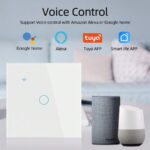 ⁦مفتاح كهرباء ذكي مفتاح ذكي جداري باللمس للإضاءة واي فاي وحدة التحكم الذكي (اربع نقاط) ، يعمل مع أليكسا⁩ - الصورة ⁦5⁩