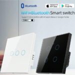 ⁦مفتاح كهرباء ذكي مفتاح ذكي جداري باللمس للإضاءة واي فاي وحدة التحكم الذكي (اربع نقاط) ، يعمل مع أليكسا⁩ - الصورة ⁦7⁩