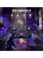 ⁦جهاز تحكم بلايستيشن PS4، وحدة تحكم DoinMaster اللاسلكية لجهاز Playstation 4/Pro/Slim/PC، لوحة ألعاب تعمل باللمس مع وظيفة اهتز⁩ - الصورة ⁦2⁩