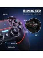 ⁦جهاز تحكم بلايستيشن PS4، وحدة تحكم DoinMaster اللاسلكية لجهاز Playstation 4/Pro/Slim/PC، لوحة ألعاب تعمل باللمس مع وظيفة اهتز⁩ - الصورة ⁦4⁩