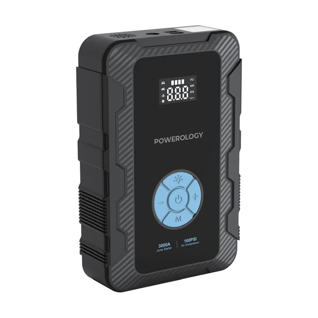 10462-products-66abc9ce397fe.webp Jumpstart جامب ستارتر مع مضخة هواء PD45W 3000A Max Current 20000mAh 160Psi - رمادي - الصورة 1