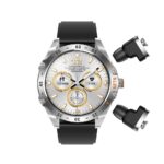 ⁦ساعة ذكية مدمجة مع سماعات ايربودز تدعم الاتصال واللغة العربية وجميع برامج الصحة Porodo Hype Smartwatch With Earbuds مع سماعات⁩ - الصورة ⁦2⁩