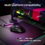 ⁦ماوس جيمنج HyperX Pulsefire Haste – ماوس ألعاب، خفيف الوزن للغاية، 59 جرام، هيكل على شكل قرص العسل، تصميم سداسي، RGB، كابل US⁩ - الصورة ⁦6⁩