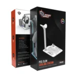 ⁦مبرد للبلايستيشن5 حامل رفيع من Porodo Gaming PS5 مع شاحن مغناطيسي، أدوات حماية مدمجة، 5 فتحات للأقراص، إضاءة جوية، شحن وحدة ت⁩ - الصورة ⁦7⁩