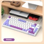 ⁦كيبورد جيمنج XUNFOX K81 لوحة مفاتيح سلكية بمنفذ USB 3 ألوان MDA غطاء كروي RGB بإضاءة خلفية ميكانيكية للمكتب والألعاب⁩ - الصورة ⁦7⁩