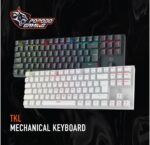 ⁦كيبورد جيمنج ميكانيكي بورودو، لوحة مفاتيح ميكانيكية للألعاب TKL Gateron Switch - أسود⁩ - الصورة ⁦2⁩