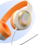 ⁦سماعة بلوتوث سماعات رأس بلوتوث لاسلكية مع ميكروفون، ستيريو هاي فاي، إضاءة LED، إلغاء الضوضاء، زمن وصول منخفض للألعاب والمكالم⁩ - الصورة ⁦11⁩