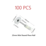 ⁦مسدس مسامير مع 100 مسمار هوائي قوي بديل للمطرقة الكهربائية والمثقاب ومع جميع ملحقاته ومستلزماته⁩ - الصورة ⁦2⁩