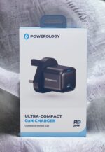 ⁦ادابتر شحن سريع 0% إلى 60% في 35 دقيقة شاحن Powerology بمنفذ C واحد بقوة 20 وات المملكة المتحدة - أسود⁩ - الصورة ⁦5⁩