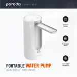 مضخة ماء للسفر قابل للطي مضخة مياه محمولة من بورودو لايف ستايل،مع شاشة رقمية وتحكم باللمس