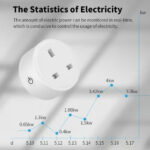 ⁦مقبس واي فاي ذكي بلك ذكي Tuya SmartLife يعمل مع Amazon Alexa (Echo, Echo Dot)، Google Home، IFTTT، مقبس ذكي،⁩ - الصورة ⁦6⁩