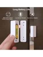 ⁦مستشعر باب WiFi، مستشعر باب النافذة الذكي، مستشعر اتصال نافذة باب Alexa لأمن المنزل، كاشف فتح الباب مع إشعار في تطبيق الهاتف⁩ - الصورة ⁦9⁩