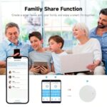 ⁦حساس حركة حراري حساس تواجد بشري Tuya واي فاي، حساس حركة بتردد راداري 24 جيجاهرتز، أمن منزلي ذكي بتحكم عن بُعد عبر التطبيق⁩ - الصورة ⁦9⁩