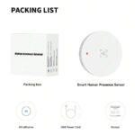 ⁦حساس حركة حراري حساس تواجد بشري Tuya واي فاي، حساس حركة بتردد راداري 24 جيجاهرتز، أمن منزلي ذكي بتحكم عن بُعد عبر التطبيق⁩ - الصورة ⁦11⁩