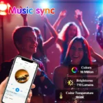 ⁦مصابيح ذكية 4 قطع إضاءة المنزل الذكي  مصابيح WIFI RGBW اللاسلكية متوافقة مع Alexa وGoogle Assistant، والتحكم الصوتي الذكي، وا⁩ - الصورة ⁦4⁩