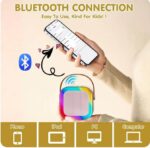 ⁦مكبر صوت مع مايكرفون 2 لاسلكي يأتي مع اضاءات و تغير صوت بمودات مختلفة وبلوتوث GAMINJA جهاز كاريوكي  مع ميكروفون لاسلكي، مكبر⁩ - الصورة ⁦3⁩