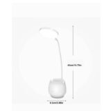 ⁦مصباح مكتبي مع حاملة اقلام وستاند هاتف مصباح قراءة LED قابل لإعادة الشحن احصل على حلول الإضاءة الأكثر سطوعًا والأكثر ديمومة⁩ - الصورة ⁦5⁩