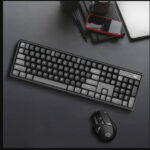 ⁦طقم جيمنج كيبورد مع ماوس لاسلكي بالعربي مجموعة ماوس لوحة مفاتيح الألعاب اللاسلكية من بورودو 2.4 جيجا هرتز 1600 نقطة لكل بوصة⁩ - الصورة ⁦2⁩