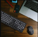 ⁦طقم جيمنج كيبورد مع ماوس لاسلكي بالعربي مجموعة ماوس لوحة مفاتيح الألعاب اللاسلكية من بورودو 2.4 جيجا هرتز 1600 نقطة لكل بوصة⁩ - الصورة ⁦3⁩