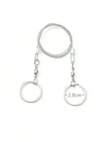 ⁦منشار سلكي للتخييم والبقاء محمول قطعة واحدة، مع شفرة منحنية، سلسلة، حبل وجيب للمغامرات الخارجية⁩ - الصورة ⁦5⁩