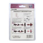 ⁦مصباح امامي وخلفي LED للدراجة كشاف دراجات هوائية⁩ - الصورة ⁦5⁩