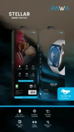 ⁦ساعة ذكية تدعم الاتصالات وبرامج الصحة والرياضة واللغة العربية مع بطارية قوية 5 ايام ساعة باوا ستيلر الذكية - فضي⁩ - الصورة ⁦4⁩