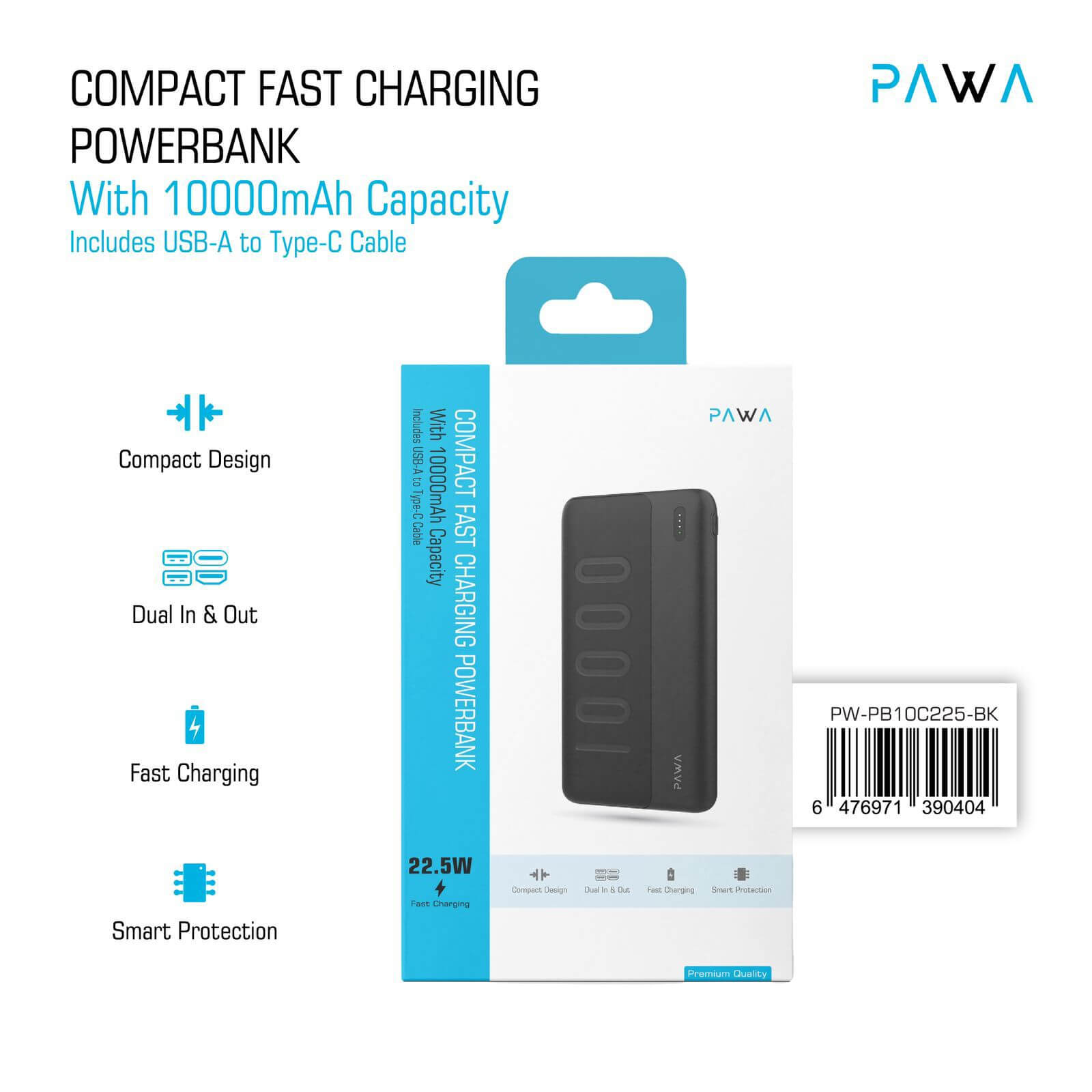 10698-products-67135eb154bd5.jpeg بنك طاقة مدمج وسريع الشحن بقدرة 5 وات بسعة 10000 مللي أمبير في الساعة. - الصورة 1