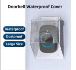 غطاء جرس الباب مقاوم للماء، غطاء جرس الباب اللاسلكي المطري الشفاف للحماية (لا يشمل جرس الباب)