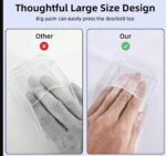 ⁦غطاء جرس الباب مقاوم للماء، غطاء جرس الباب اللاسلكي المطري الشفاف للحماية (لا يشمل جرس الباب)⁩ - الصورة ⁦4⁩