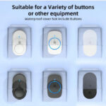 ⁦غطاء جرس الباب مقاوم للماء، غطاء جرس الباب اللاسلكي المطري الشفاف للحماية (لا يشمل جرس الباب)⁩ - الصورة ⁦6⁩