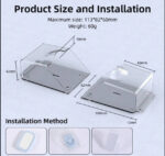 ⁦غطاء جرس الباب مقاوم للماء، غطاء جرس الباب اللاسلكي المطري الشفاف للحماية (لا يشمل جرس الباب)⁩ - الصورة ⁦7⁩