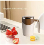 ⁦كوب ذاتي التحريك ، كوب قهوة مغناطيسي اوتوماتيكي قابل لاعادة الشحن، كوب قهوة من الستانلس ستيل حافظ للحرارة ذاتي الخلط، كوب تقل⁩ - الصورة ⁦3⁩