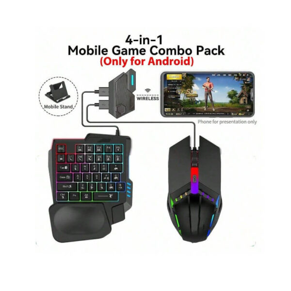 قطعة لعب على الهاتف (بدون ماوس والكيبورد ) للألعاب على الهاتف النقال، تحكم لوحة مفاتيح والعاب لاسلكية بلوتوث 5.0 ،silent hill