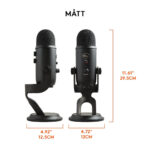 ⁦ميكروفون جيمنج احترافي Blue Yeti USB للبثوث وصناعة المحتوى - إصدار Blackout (اوبن بوكس)⁩ - الصورة ⁦2⁩