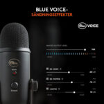 ⁦ميكروفون جيمنج احترافي Blue Yeti USB للبثوث وصناعة المحتوى - إصدار Blackout (اوبن بوكس)⁩ - الصورة ⁦3⁩
