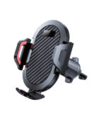 ⁦حامل سيارة عالمي قابل للدوران 360 درجة من مادة ABS+Silicone من Porodo - أسود⁩ - الصورة ⁦2⁩