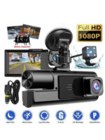 ⁦كاميرا السيارة الرقمية ذات 3 عدسات مع شاشة IPS مقاس 2 بوصة، كاميرا السيارة الأمامية والخلفية الداخلية ذات ZKCAMSPY⁩ - الصورة ⁦2⁩