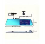 ⁦مرآة سيارة مع داش كام بدقة 1080 تسجيل فيديو وتصوي ليلي ومستشعر بجودة فائقة بشاشة 5 بوصة عالية الدقة مع كاميرا خلفية⁩ - الصورة ⁦3⁩