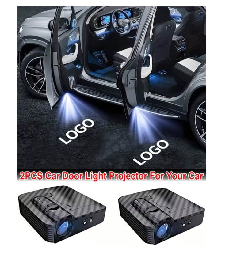 10760-products-674ab729e517a.jpg مصباح شعار للسيارات لاسلكي لباب السيارة قطعتان يعمل بالبطارية بالاستشعار التلقائي لديكور ( تويوتا - نيسان ) - الصورة 1