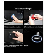 ⁦مصباح شعار للسيارات لاسلكي لباب السيارة قطعتان يعمل بالبطارية بالاستشعار التلقائي لديكور ( تويوتا - نيسان )⁩ - الصورة ⁦6⁩