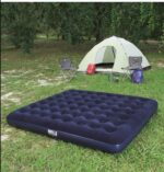 سرير هوائي قابل للنفخ قوي جدا لشخصين يتحمل الاوزان الثقيلة فلوك للجنسين من جيليرت، سرير هوائي مزدوج للاستخدام الخارجي، أسود،