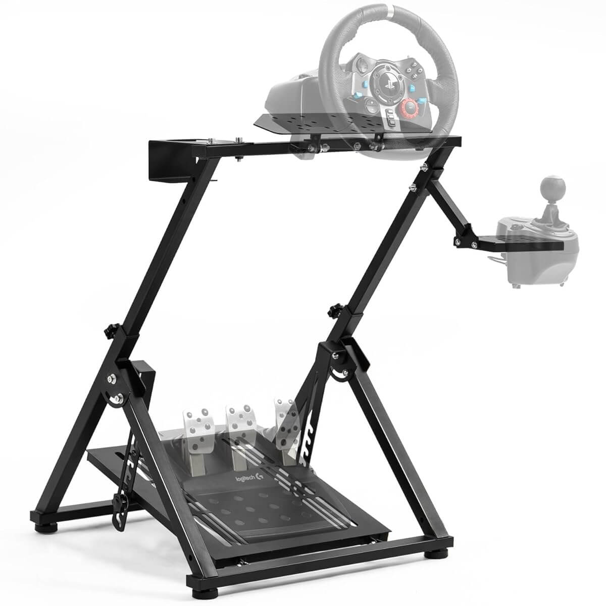 10793-products-6762dc23278e3.jpg حامل عجلة سباق مارادا سيم محاكي قمرة القيادة X-Structure سريع الطي مناسب لـ Thrustmaster/Logitech G29، G923، G920، T300RS، T1 - الصورة 1